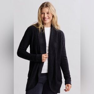 Barefoot Dreams CozyChic Lite Circle Cardi in Dark Blue